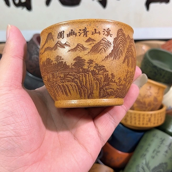 茶杯紫砂全手工紫砂主人杯