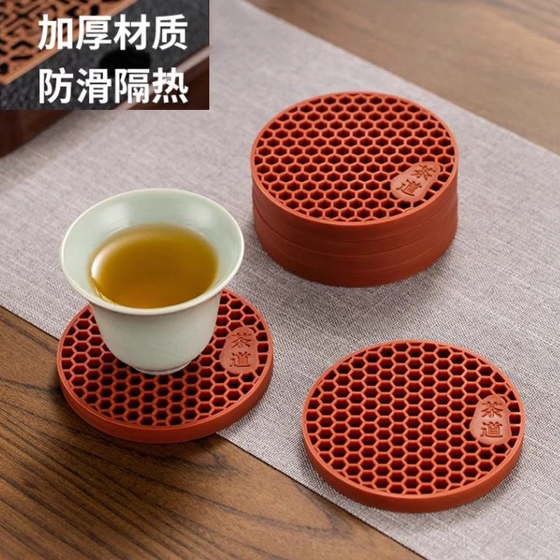 茶杯垫茶道功夫茶具配件茶盘茶桌摆件实木隔热垫茶托底托茶杯垫托