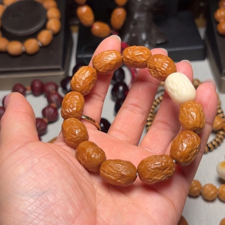 橄榄核手串/手链1.3奶枣