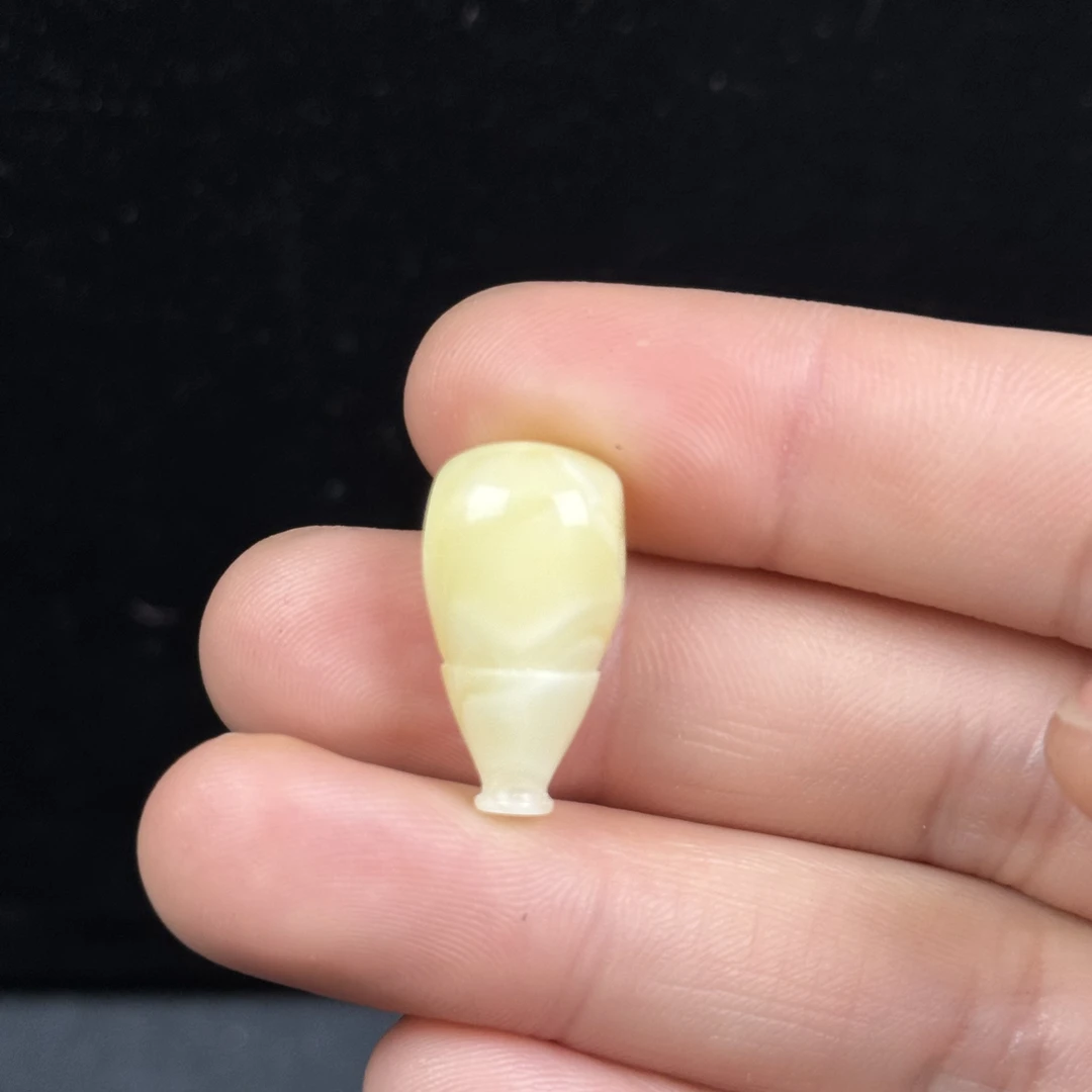 Y6990天然原矿蜜蜡 妖花三通 11*21mm抖音基地质检发货