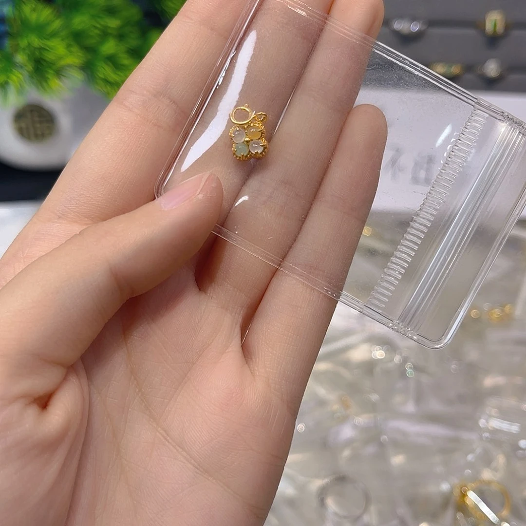 翡翠戒指银S925镶嵌新