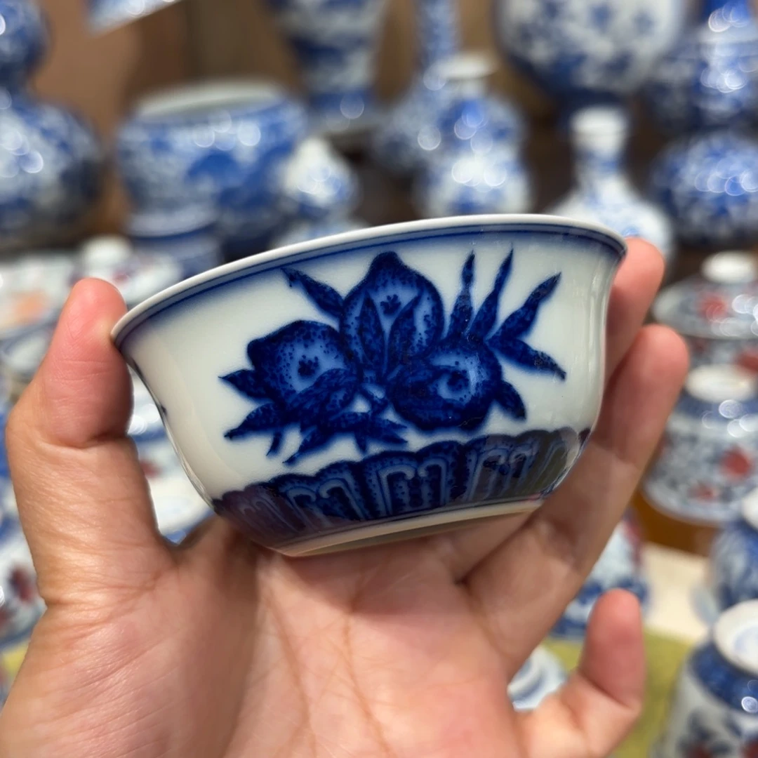 瓷柴 三多主人杯 油……