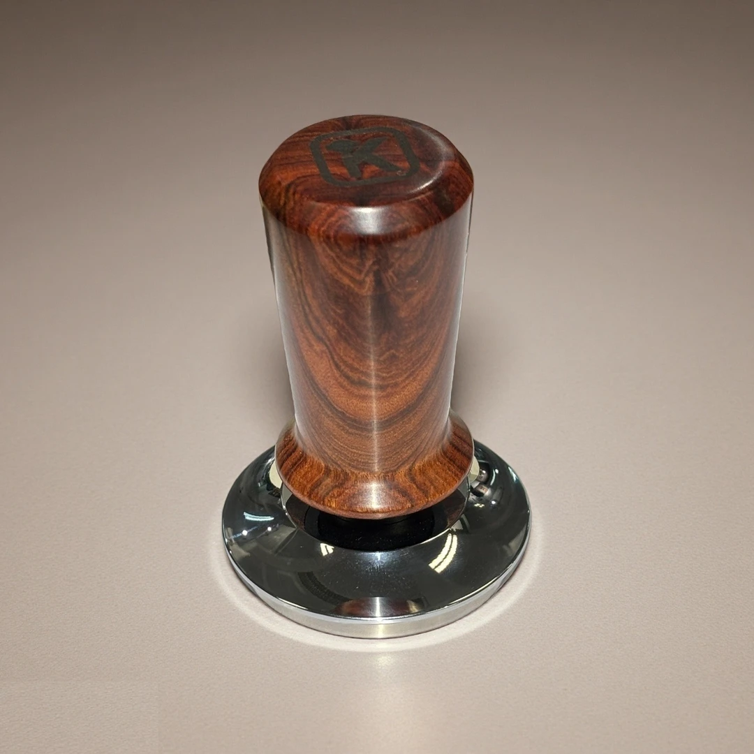 咖先生第二代实木不锈钢压粉器-螺纹底压粉锤58mm
