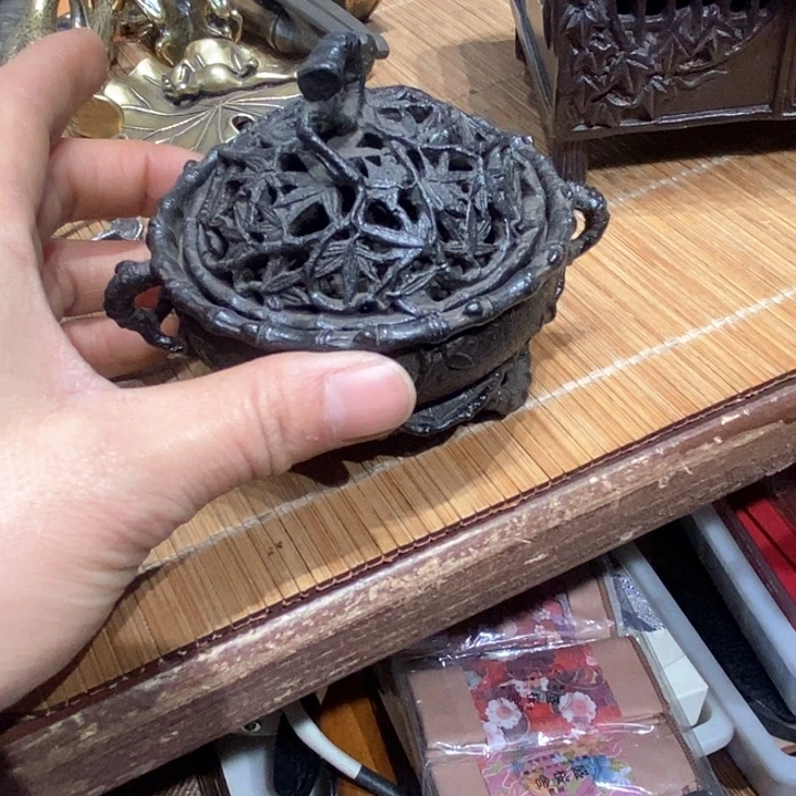 蜜安罐瓷香炉锡茶则谷*