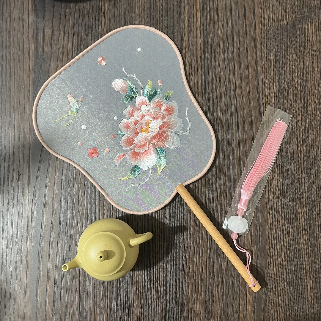 双面绣芭蕉扇粉嫩仙子