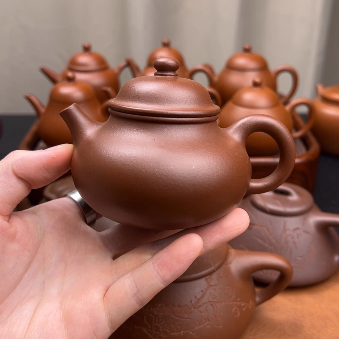 茶壶紫砂容天 底槽清 150cc