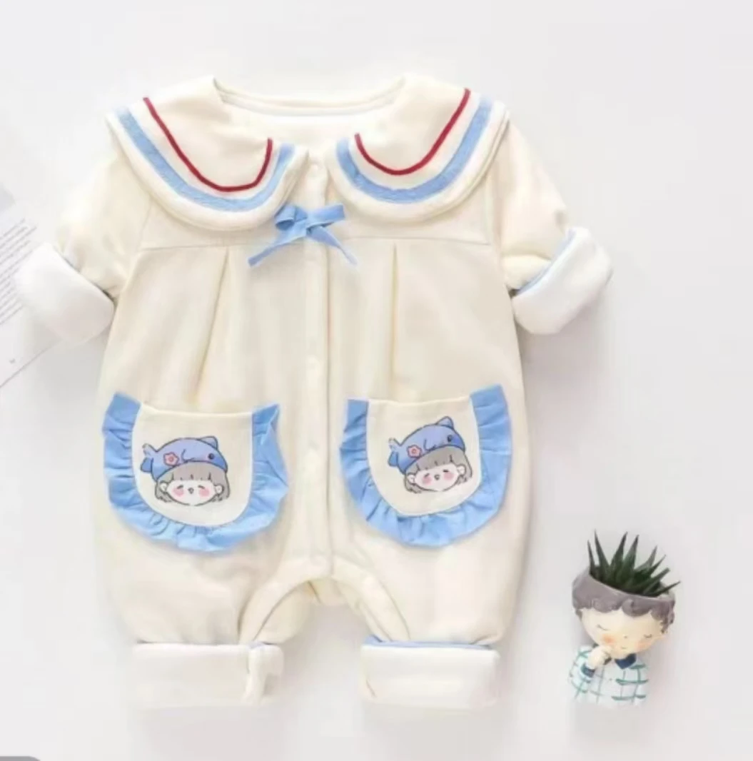 【暖暖专属】学院风薄棉连体衣