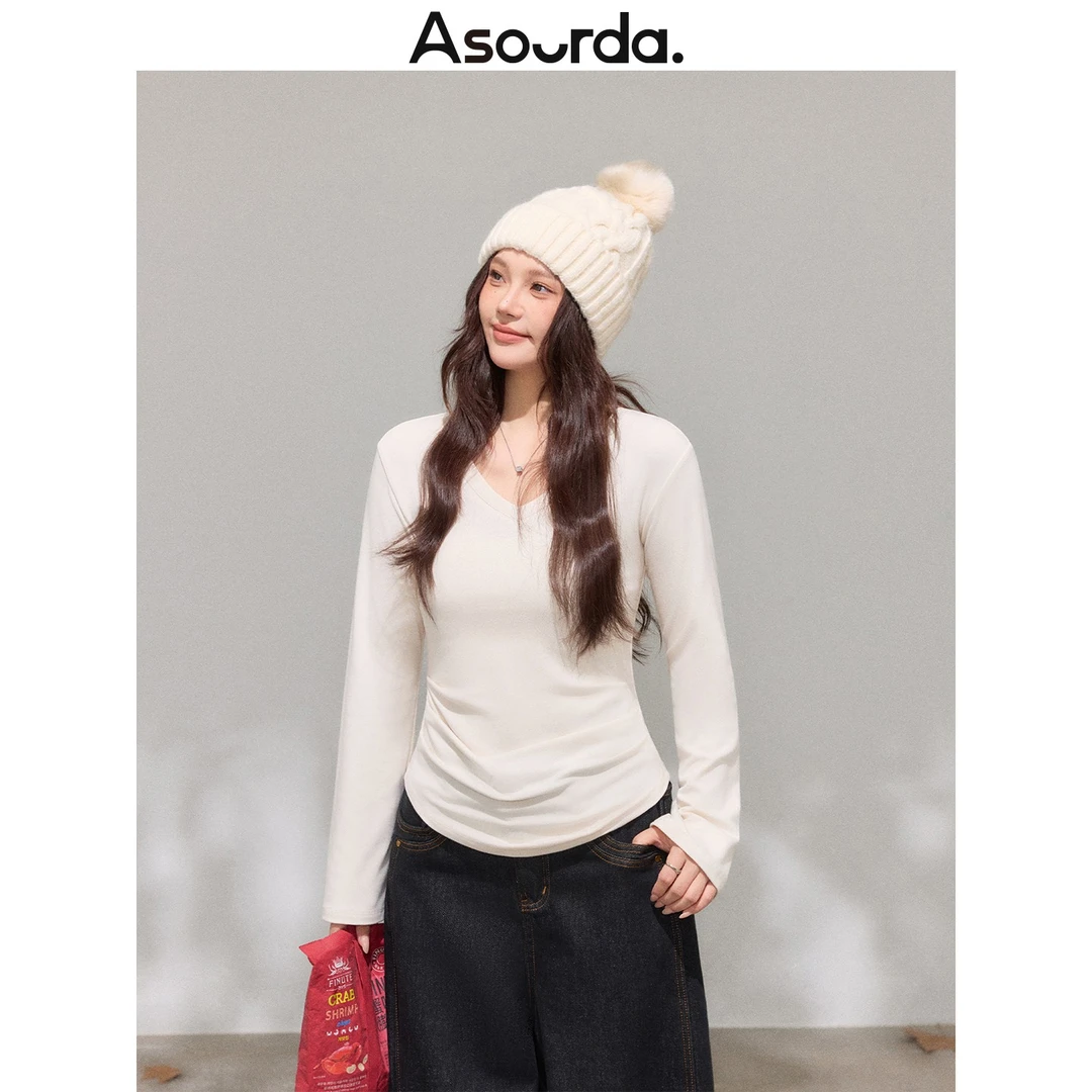 一口苏达荡袖瘦瘦T 纯欲慵懒风多巴胺韩系ins弹力显瘦极简短袖T恤