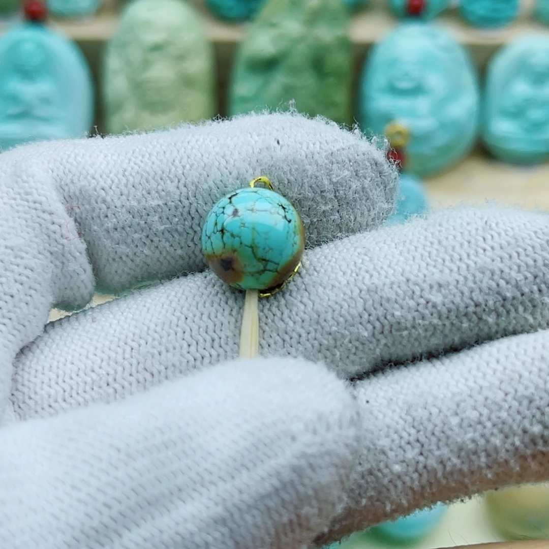 绿松石未镶嵌珠宝奇石11mm