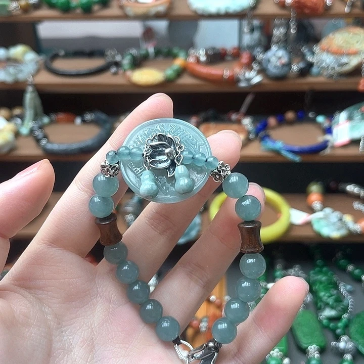 翡翠未镶嵌手链饰品