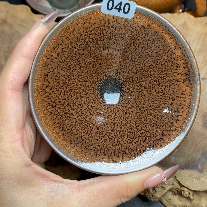 茶盏建窑建盏主人杯40微瑕