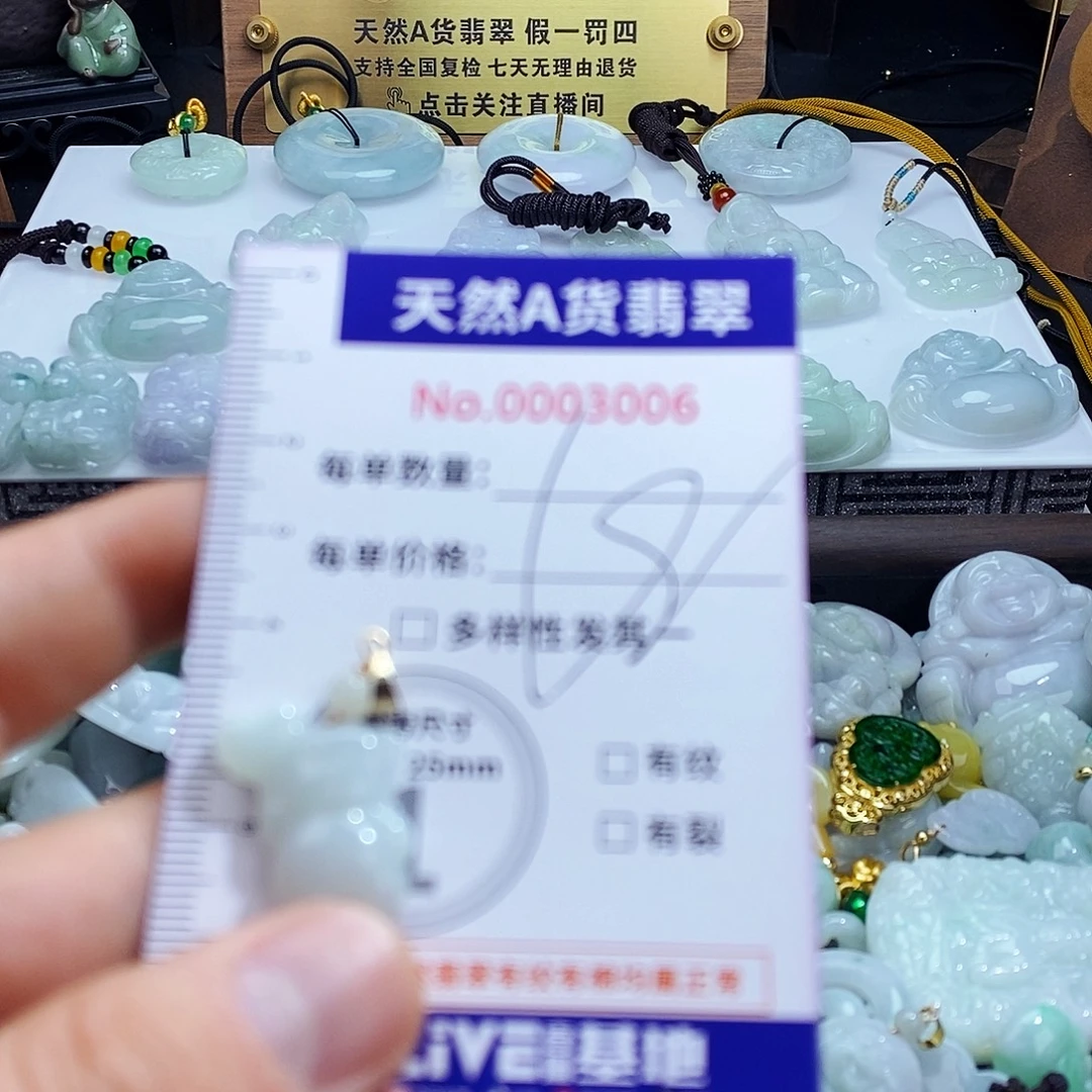 翡翠未镶嵌毛衣链3006