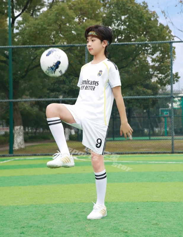 2025新款足球运动速干9号5号套装夏季球衣儿童小学生运动服训练服