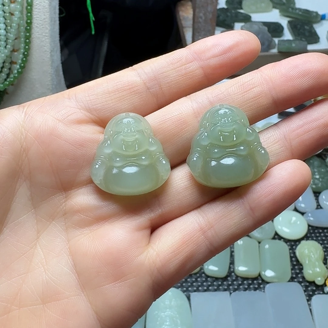 和田玉未镶嵌颈饰25佛多样性发货，拍一发一