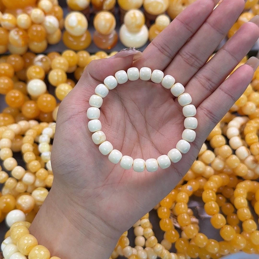 蜜蜡未镶嵌珠宝奇石同料9mm