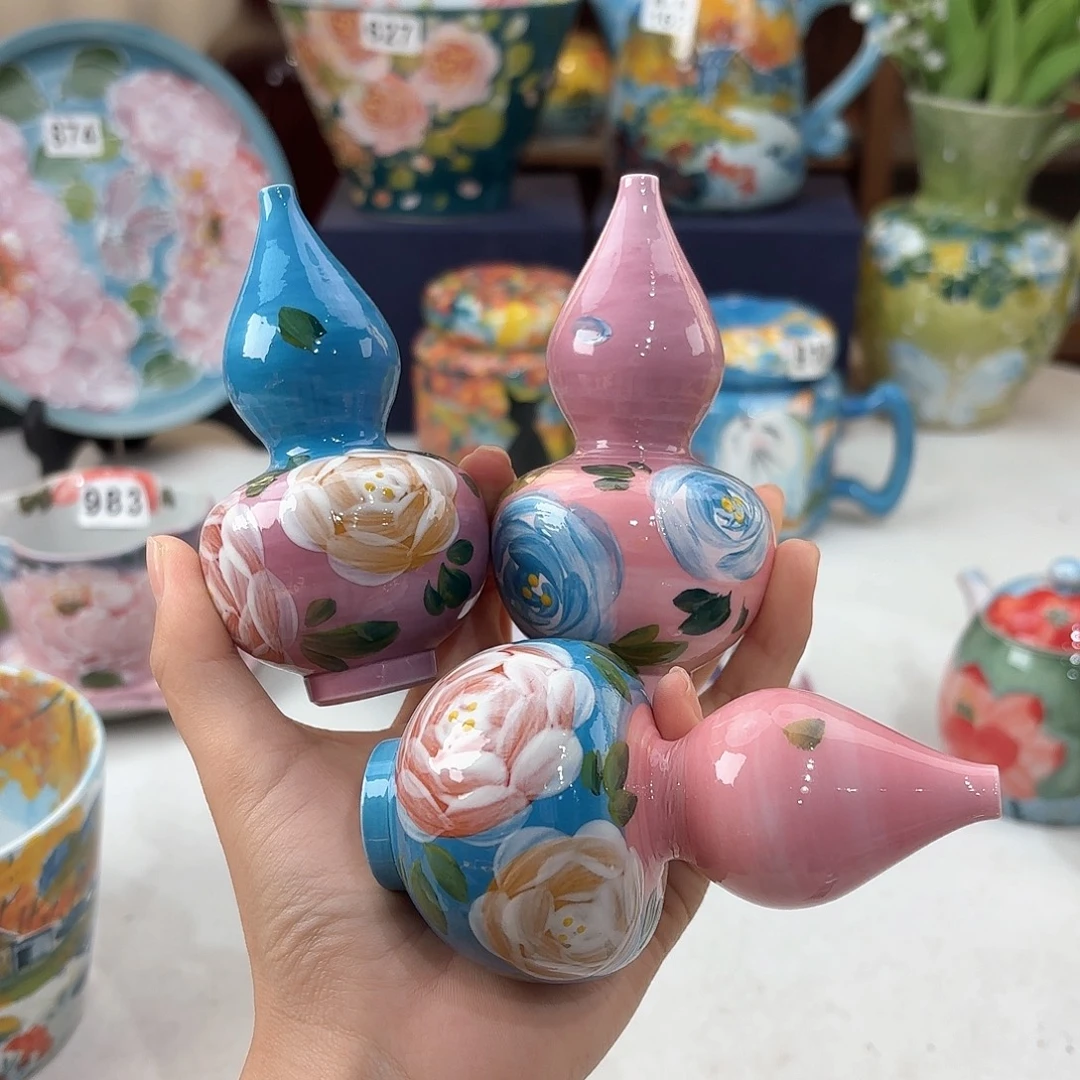 嘟***ﾟ景德镇手绘高温釉下彩陶瓷茶具