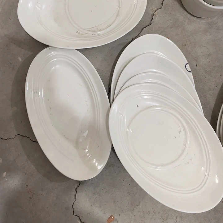 瓷片强化瓷盘6个 瑕疵