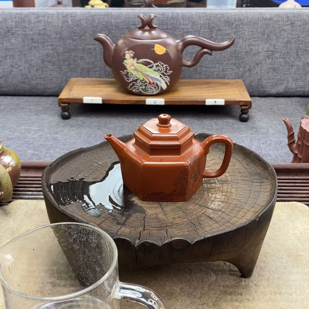 紫砂茶壶宜兴120容量艺术