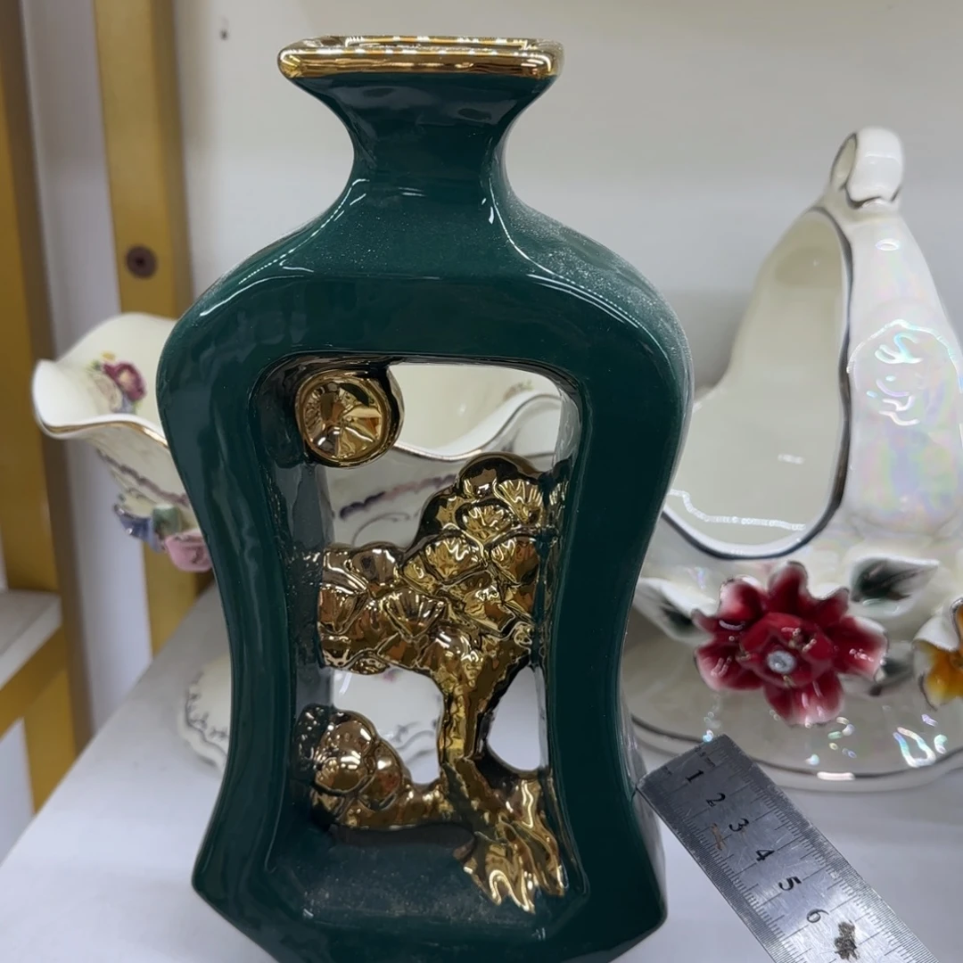 瓷片陶瓷工艺花瓶摆件