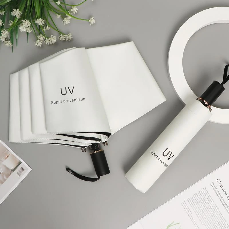 FAVMARTHA遮阳雨伞女男小巧折叠晴雨两用定制LOGO全自动防晒防紫