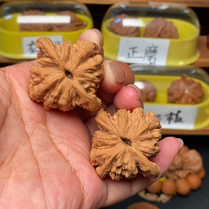 清***茶吊坠文玩核桃42全品麦虎