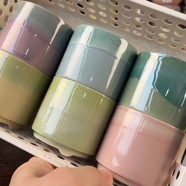 红陶量货/口高深浅搭配发6个