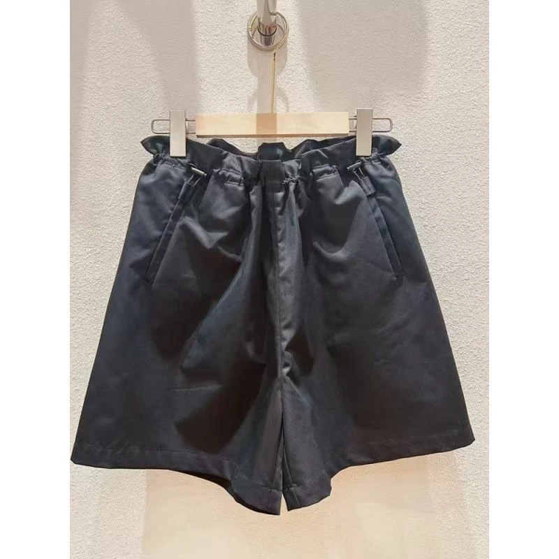 凯特丝蓓1276#两色！纯色抽绳运动休闲工装短裤女透气五分裤春夏