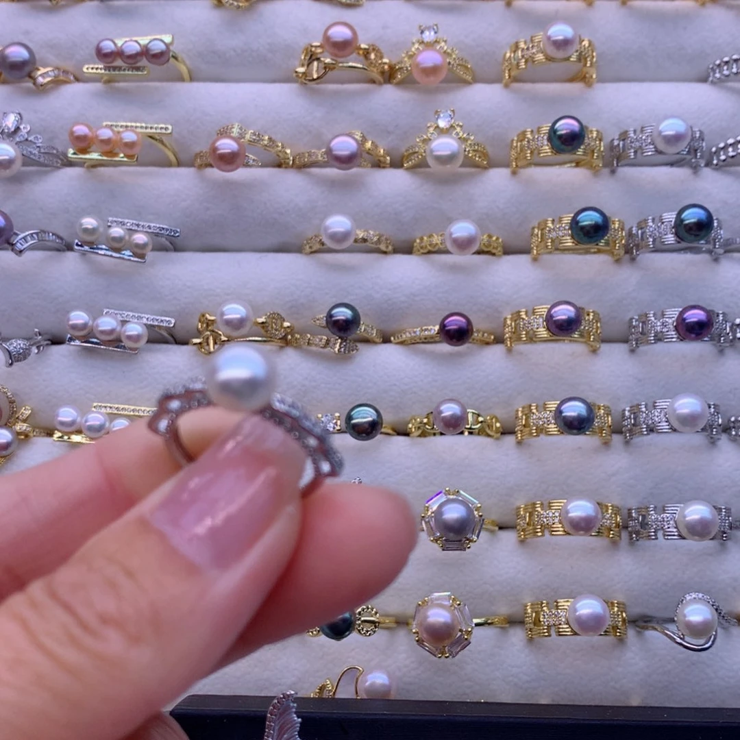 淡水珍珠耳饰合金