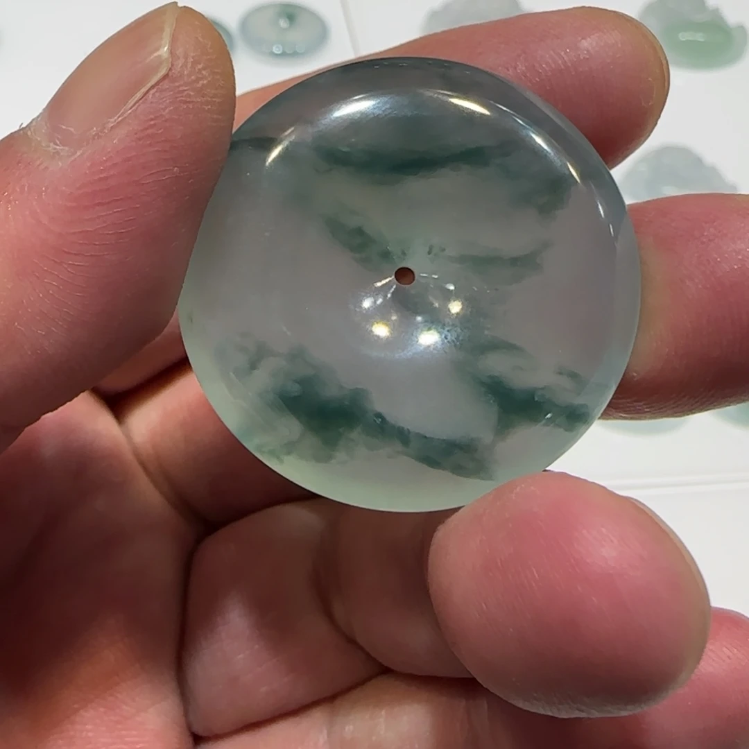 定制翡翠未镶嵌翡翠平安扣