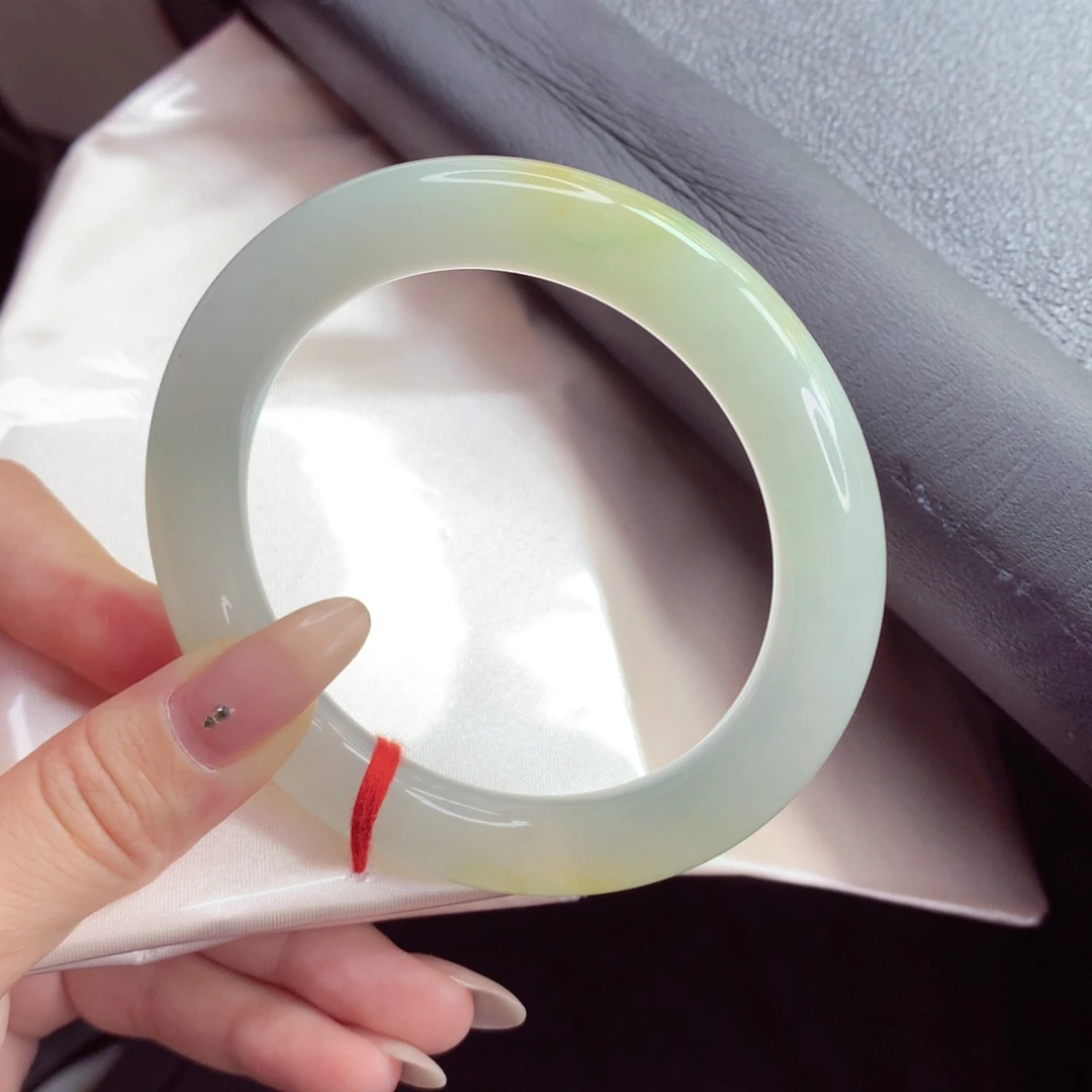 未镶嵌手镯翡翠9902煎棠梨雪 娇润 细腻