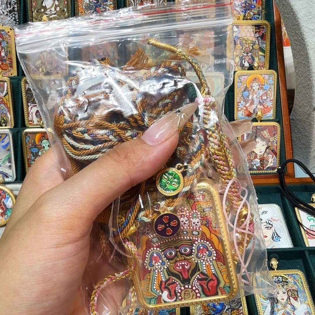 吊坠热贡纯手绘唐卡非遗文化