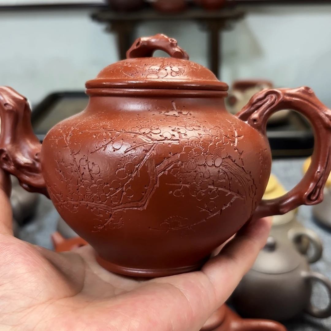 肥***子茶壶紫砂全手工紫砂壶报春