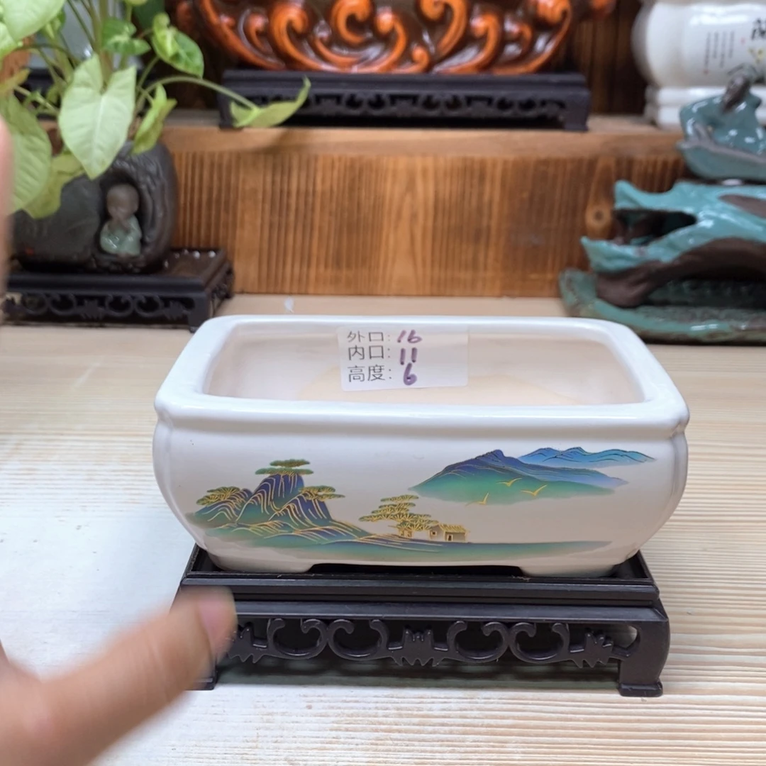 紫砂花盆陶瓷艺术花盆陶瓷
