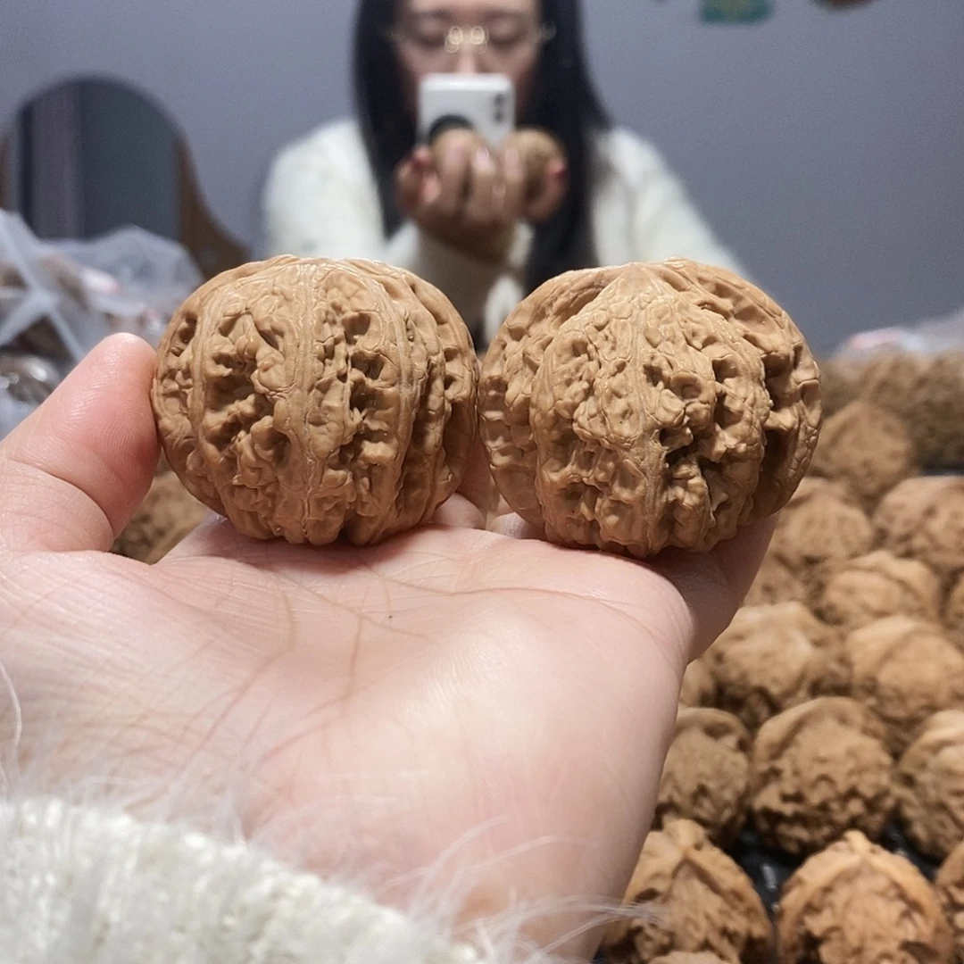 吊坠文玩核桃粗筋44黄