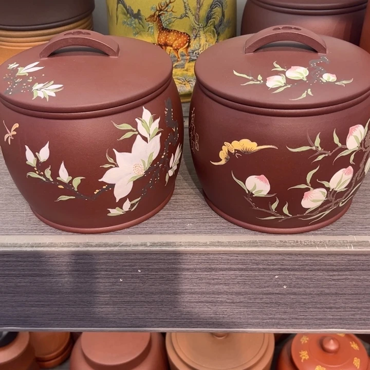 源***意紫砂茶叶罐精品紫砂茶叶罐福利专场