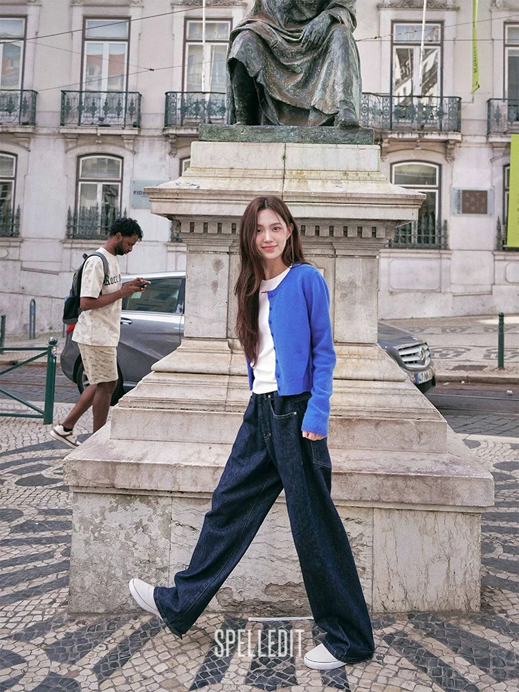 SPELLEDIT 2025秋季新品 后调节扣牛仔裤神裤 正品 NO退NO换