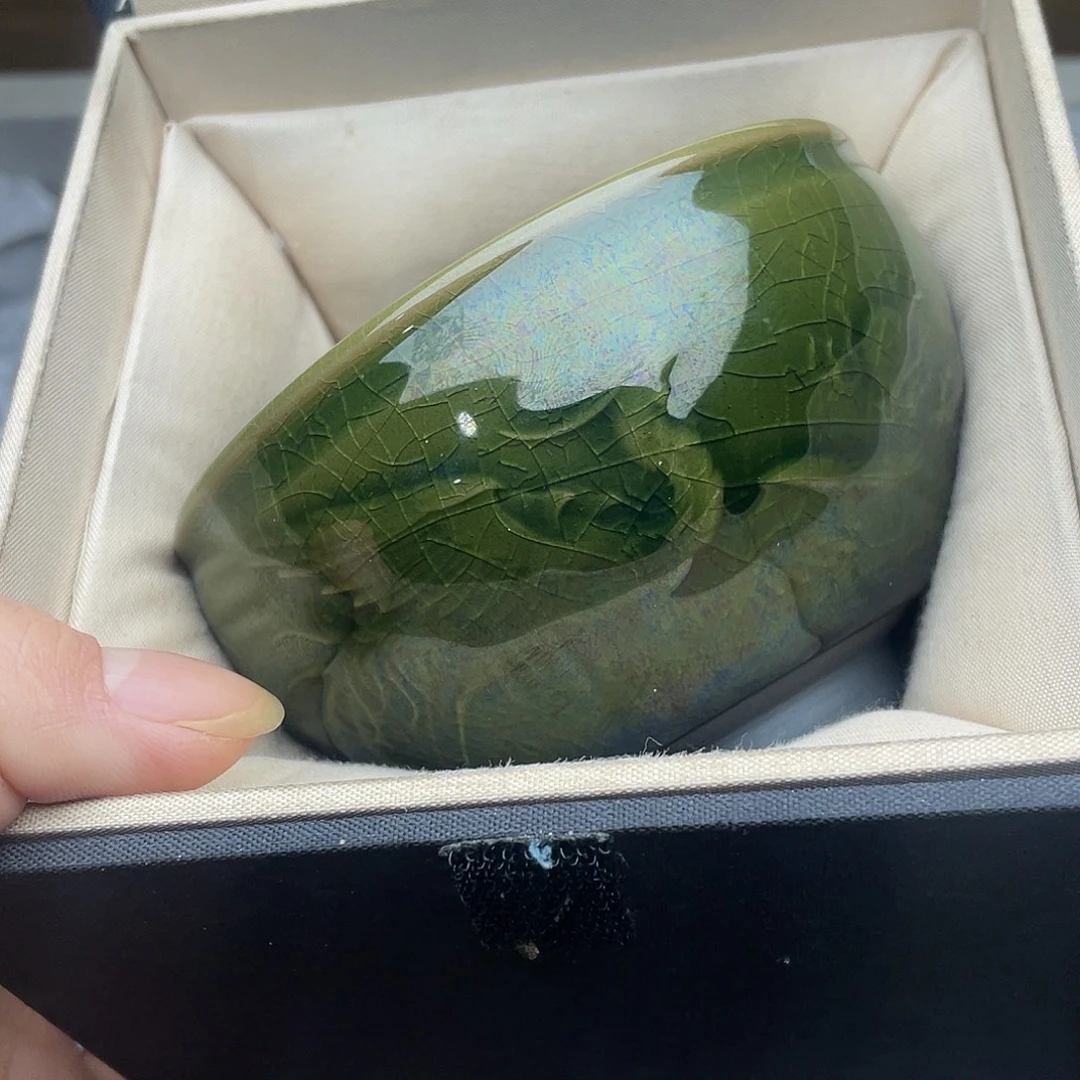 茶盏帝王绿龙凤配礼盒