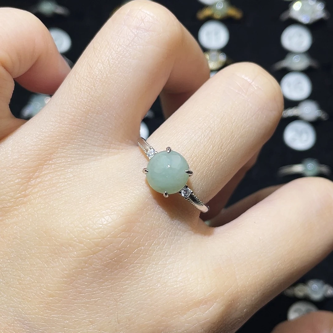 翡翠未镶嵌戒指戒指