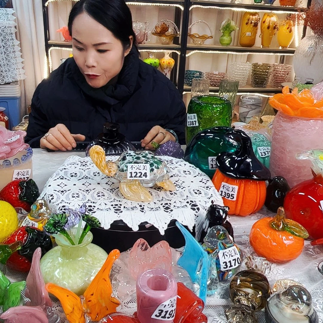 乌龟家悦美居琉璃摆件不完美