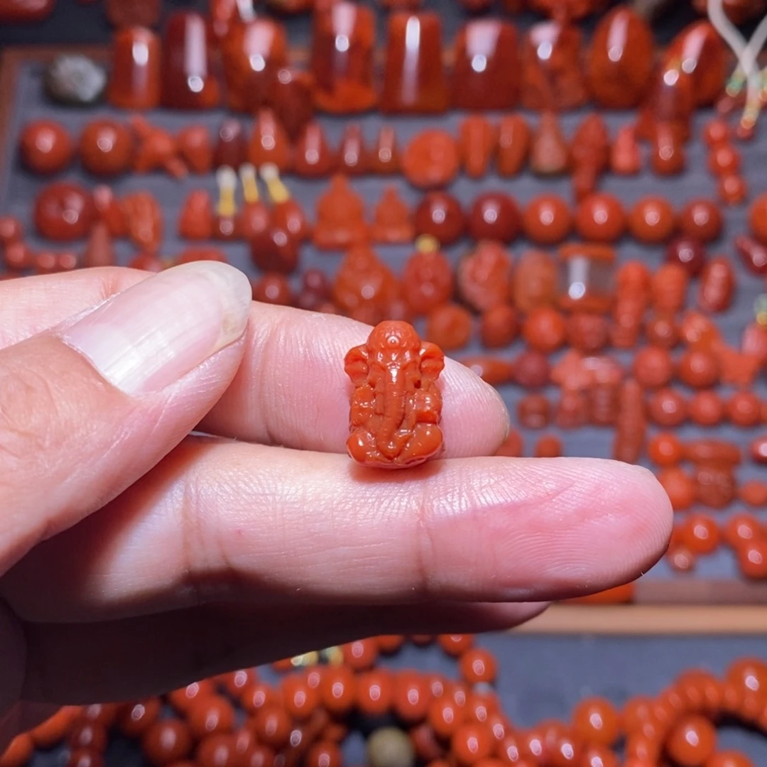 和***子南红玛瑙精工配饰未镶嵌