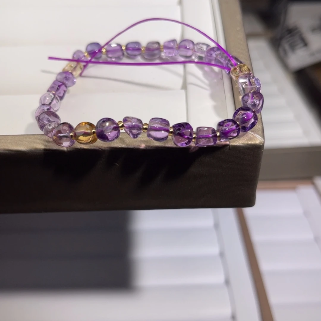 水晶手链未镶嵌紫水晶009