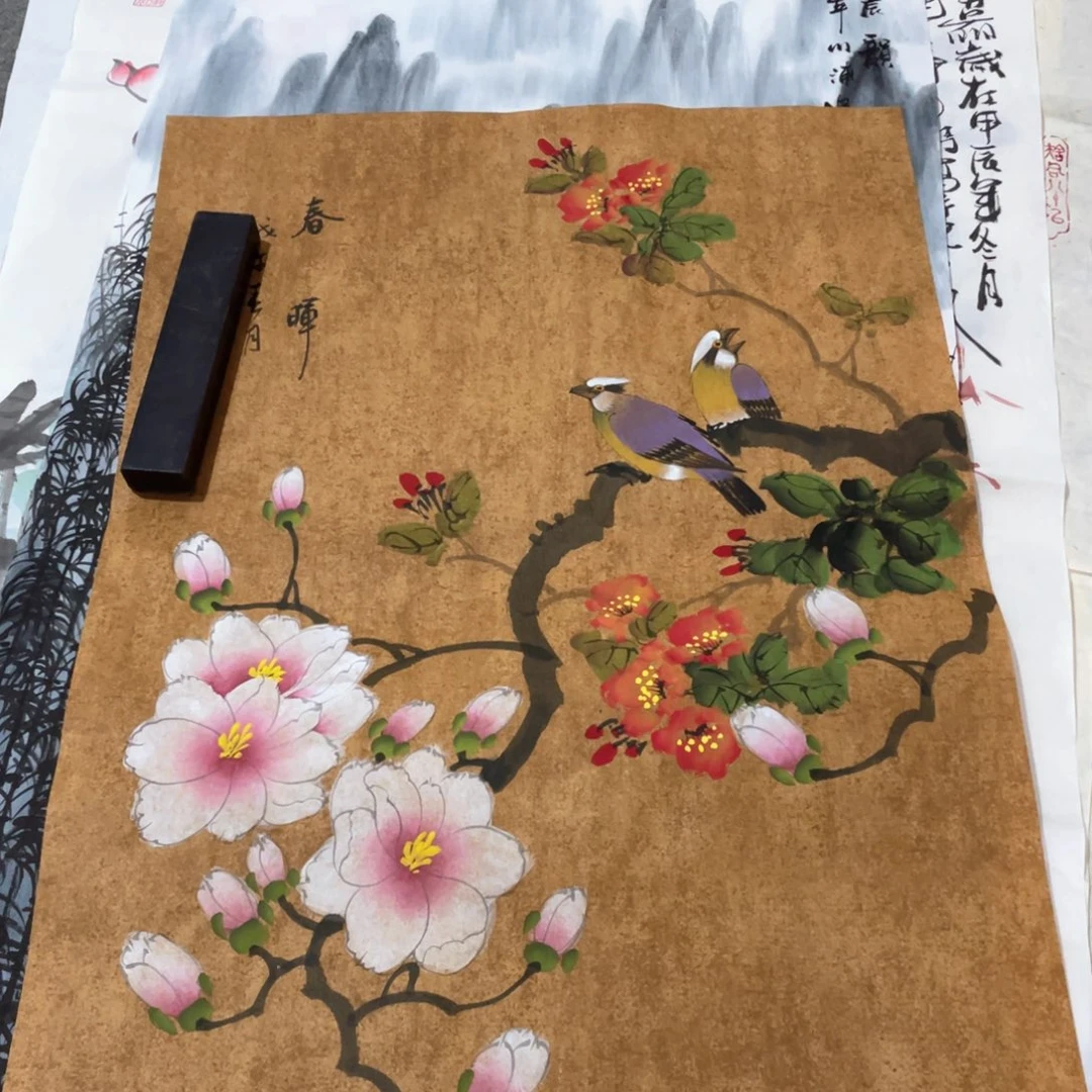 国画 国画作品画心一张
