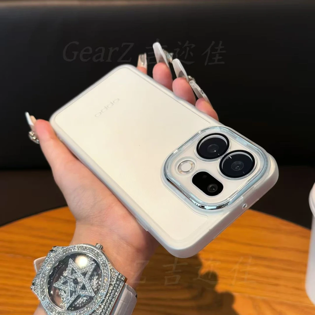 吉迩佳适用oppofindx9/x9pro透明全包防摔手机壳简约超薄透色软壳