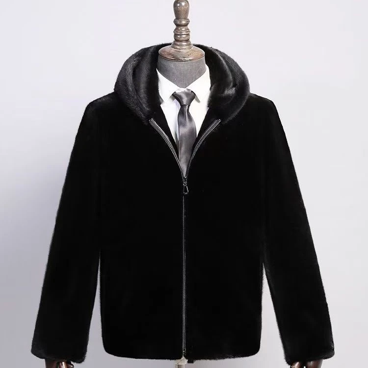 【皮革城正品】男士精品男装长袖冬装外套夹克大码皮大衣保暖10-26
