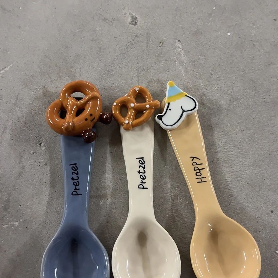 搪瓷微瑕勺子三个