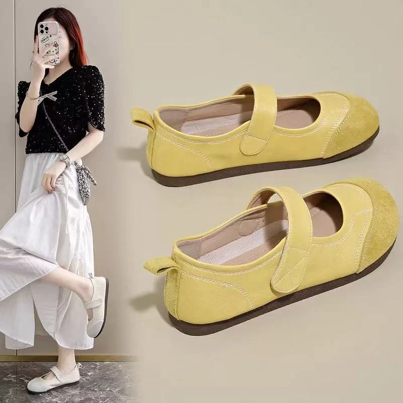 秋休闲款法式女新款百搭软底豆豆鞋单鞋LV12-30