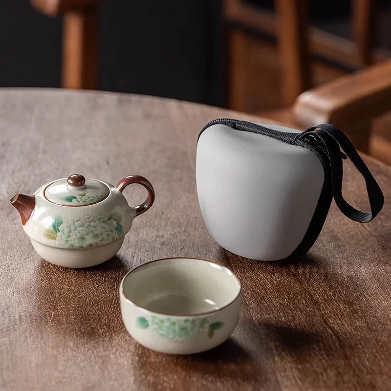 繁花旅行套装适合一人泡茶使用KK0661