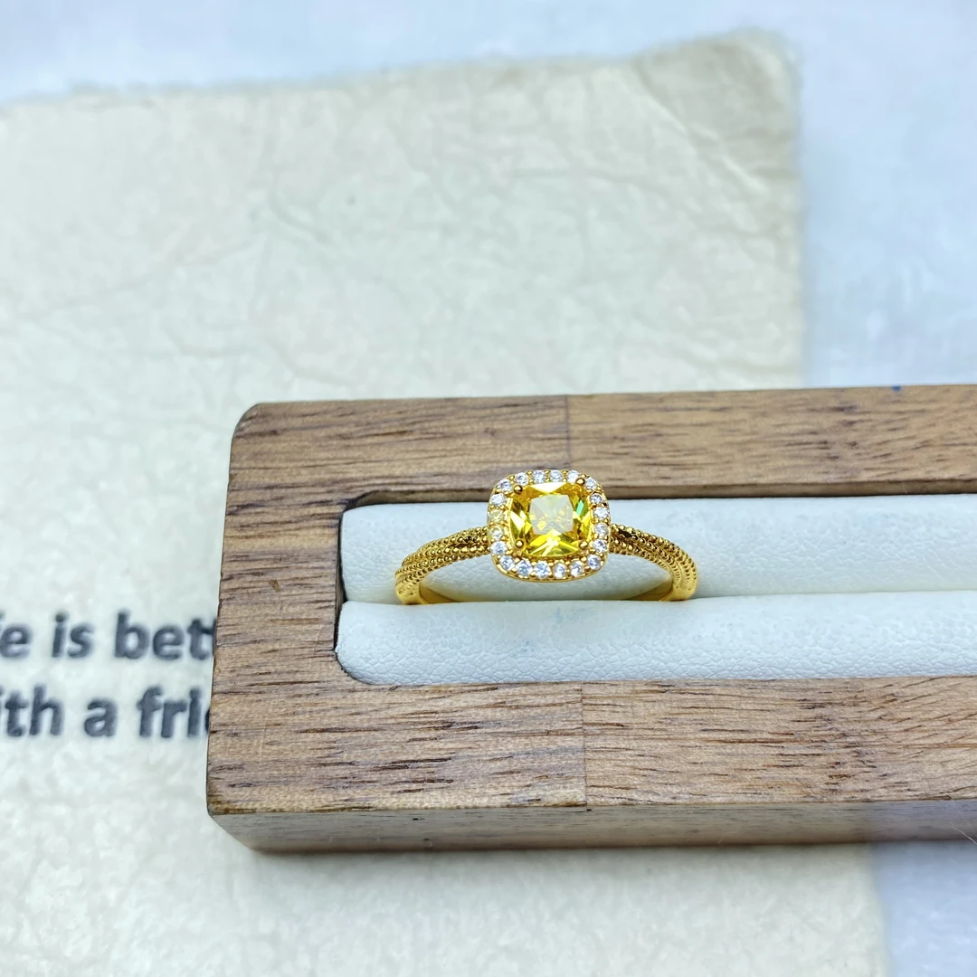 预K黄色方糖闭口戒指多样性发一件46863