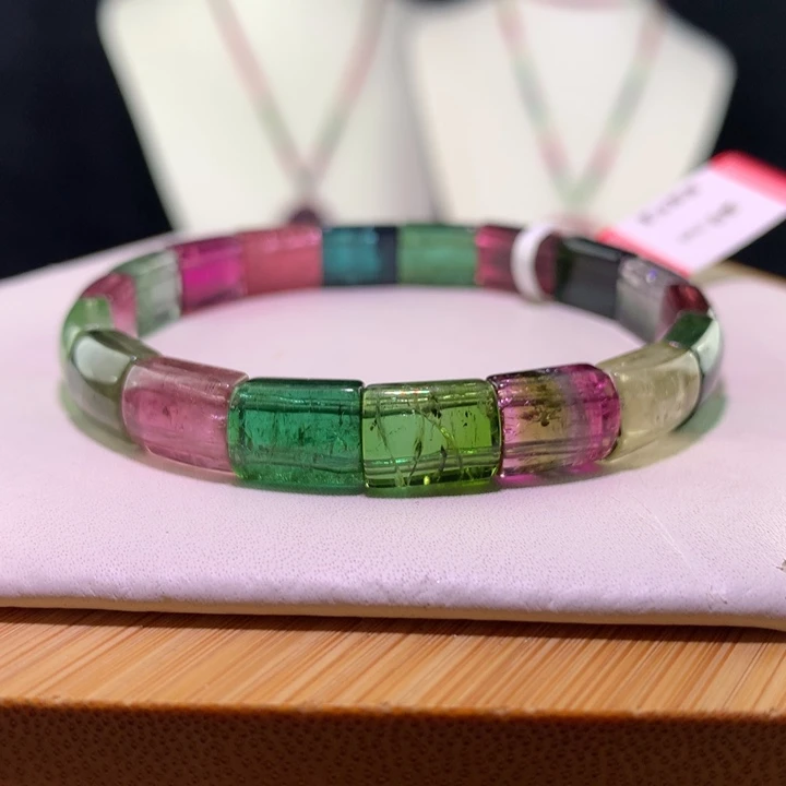 双色碧玺手链未镶嵌