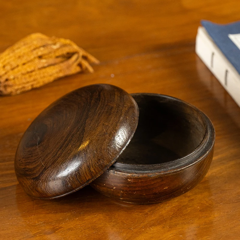 清早期海南黄花梨一木整挖香盒文玩古董收藏真品